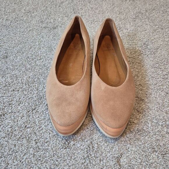Coclico Perl Ante Tan Women's Platform Suede Shoes Size 9 - Picture 3 of 10